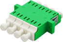 SENKO FIBRE OPTIC LC APC SM QUAD FEEDTHROUGH COUPLER Green