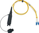 CANFORD FIBRECO HMA Junior cable connector, 2-channel, SM, with LC fibre terminated tails,500mm