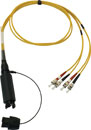 CANFORD FIBRECO HMA Junior cable connector, 4-channel, SM, with ST fibre terminated tails,500mm