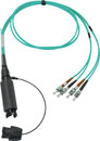 CANFORD FIBRECO HMA Junior cable connector, 4-channel, MM, with ST fibre terminated tails,500mm