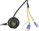 CANFORD FIBRECO HMA Jam Nut bulkhead connector, 2-channel, SM, with SC fibre tails, 500mm