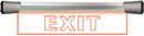 SONIFEX LDD-40F1EXIT SIGNAL LED SIGN Single, 400mm, DC 7-36V, 