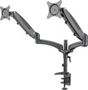 K&M 23875 MONITOR MOUNT Desk clamp, dual arm, VESA 75/100, 8kg per arm capacity, black
