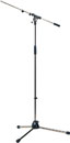 K&M 210/9 BOOM STAND Long folding legs, 900-1605mm, two-piece 460-770mm boom, cast base, chrome