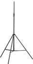 K&M 21411 MIC STAND Tall, folding legs with double cross braces, 1480-2290mm, black
