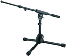 K&M 25950 LOW LEVEL BOOM STAND Folding legs, 280mm, two-piece 425-725mm boom, die-cast base, black