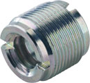 K&M 215 THREAD ADAPTER Female 1/2 inch and 3/8 inch thread, male 5/8 inch thread
