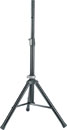 K&M 21454 LOUDSPEAKER STAND Floor, folding legs, up to 30kg, 990-1430mm, aluminium, black