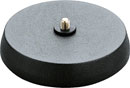 K&M 23220 TABLE STAND Round cast-iron base, anti-vibration insert, 45mm height, black