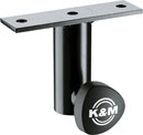 K&M 24281 MOUNTING ADAPTER Slip-on, mounting plate, locking screw, black