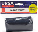 URSA LIVE STRAP Double pouch, large, black