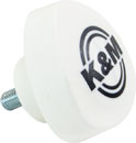 K&M 01-82-763-57 SPARE SCREW KNOB M8 x 16/33mm, with K&M logo, white