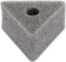 CANFORD MICROPHONE FLAG Triangular, spare foam block, 19mm hole