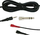SENNHEISER 069427 SPARE CABLE For HD480 headphones, double sided, 3.5mm jack plug, 6.35mm adaptr, 3m