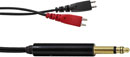 SENNHEISER SPARE CABLE 37974BSF For HD480 headphones, dual sided, wired split-feed, B-gauge plug, 3m
