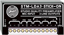 RDL STM-LDA3 MICROPHONE PREAMPLIFIER 3x line outputs, 24V phantom power, up to 60dB gain