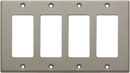 RDL CP-4G COVER PLATE Quad, for SMB-4/DC-4, grey