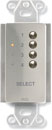 RDL DS-RC4ST REMOTE 4-channel, channel button selectors, stainless steel