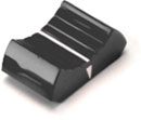 PENNY AND GILES PG16 FADER KNOB 16mm wide, for 18.6x1.7mm arm, black