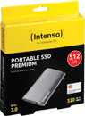 INTENSO Premium External SSD, 1.8 inch, USB 3.0, 512GB