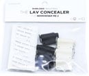 BUBBLEBEE LAV CONCEALER MIC MOUNT For Sennheiser ME 2, black/white, pack of 6