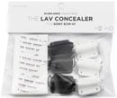 BUBBLEBEE LAV CONCEALER MIC MOUNT For Sony ECM-V1, black/white, pack of 6