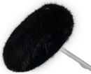 BUBBLEBEE FUR WIND JACKET Multi-pile fur, for Cinela Pianissimo, black