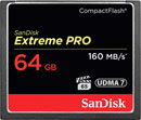 SANDISK SDCFXPS-064G-X46 EXTREME PRO 64GB COMPACT FLASH MEMORY CARD, 160MB/s