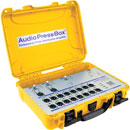 AUDIOPRESSBOX APB-320 C-USB PRESS SPLITTER Portable, USB-C, active, 3x20, battery/mains, yellow