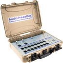 AUDIOPRESSBOX APB-320 C-USB PRESS SPLITTER Portable, USB-C, active, 3x20, battery/mains, tan