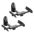 AVF EAK70B LOUDSPEAKER MOUNT Wall, side clamping, black (pair)
