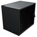 CANFORD ES4154012/BA DESKTOP SURFACE Pod 12U, acrylic door, 400mm deep, Black Ash