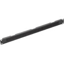 CANFORD BRUSH STRIP CABLE ACCESS PANEL, 1U, black