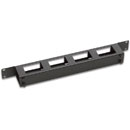 CANFORD CABLE MANAGEMENT PANEL Horizontal, 4 channel, with cover plate, 1U, black