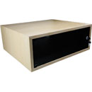 CANFORD ES4154004/A DESKTOP SURFACE Pod 4U, acrylic door, 400mm deep, Ash