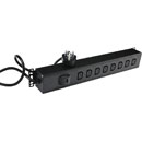 CANFORD ES7880668-T PDU, vertical, 8-way IEC, 2 mtr lead UK 13A 3 pin plug