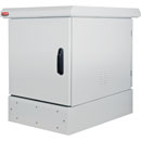 LANDE ES4658012/G-L/Z275 RACK CABINET IP65, 19-inch, 12U, 800d, grey, inc 200mm plinth, Z275