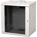 LANDE PROLINE PR12U6045-LG WALL RACK CABINET 12U, 450d, with glass door, grey