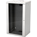 LANDE PROLINE PR20U6045-LG WALL RACK CABINET 20U, 450d, with glass door, grey