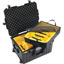 PELI 1607PD AIR CASE Internal dimensions 535x402x295mm, with padded dividers, black
