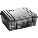 PELI 1550 PROTECTOR CASE Internal dimensions 473x360x196mm, with padded dividers, black
