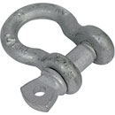 DOUGHTY T39300 BOW SHACKLE 10mm pin, 13mm jaw, 750kg SWL, silver