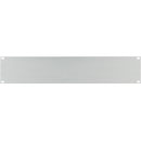 CANFORD RACK PANEL BLANK, FULL WIDTH 2U Flat aluminium, silver anodised