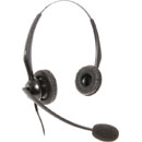 CONTACTA RJ11 2 HEADSET Dual ear, electret microphone, RJ11 connector