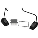 CONTACTA STS-K035 SPEECH TRANSFER SYSTEM Surface mount kit, with hearing loop, curved left, black