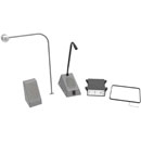 CONTACTA STS-K058 SPEECH TRANSFER SYSTEM Bent screen-mounted mic, freestanding speakers, grey