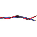 JUMPER WIRE JW2 Blue/red (BBC PUN2/2) (reel of 100m)