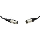 REAN CABLE XLR 3-pin female to XLR 3-pin male, overmoulded, 500mm, black