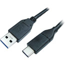 USB CABLE 3.1, Type A male - Type C male, 2 metre, black