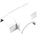 D-LINE AT3015W 1/2-ROUND SMOOTH-FIT BOX ADAPTOR TEE, For 30 x 15mm trunking, white